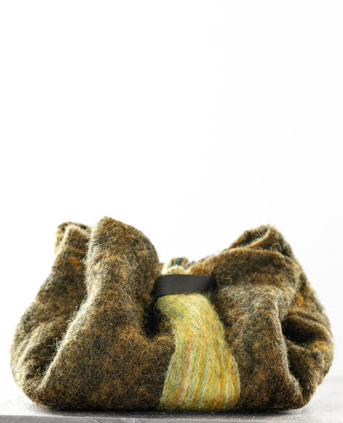 The Amy handcrafted wool bag by Comfy Bear Home
