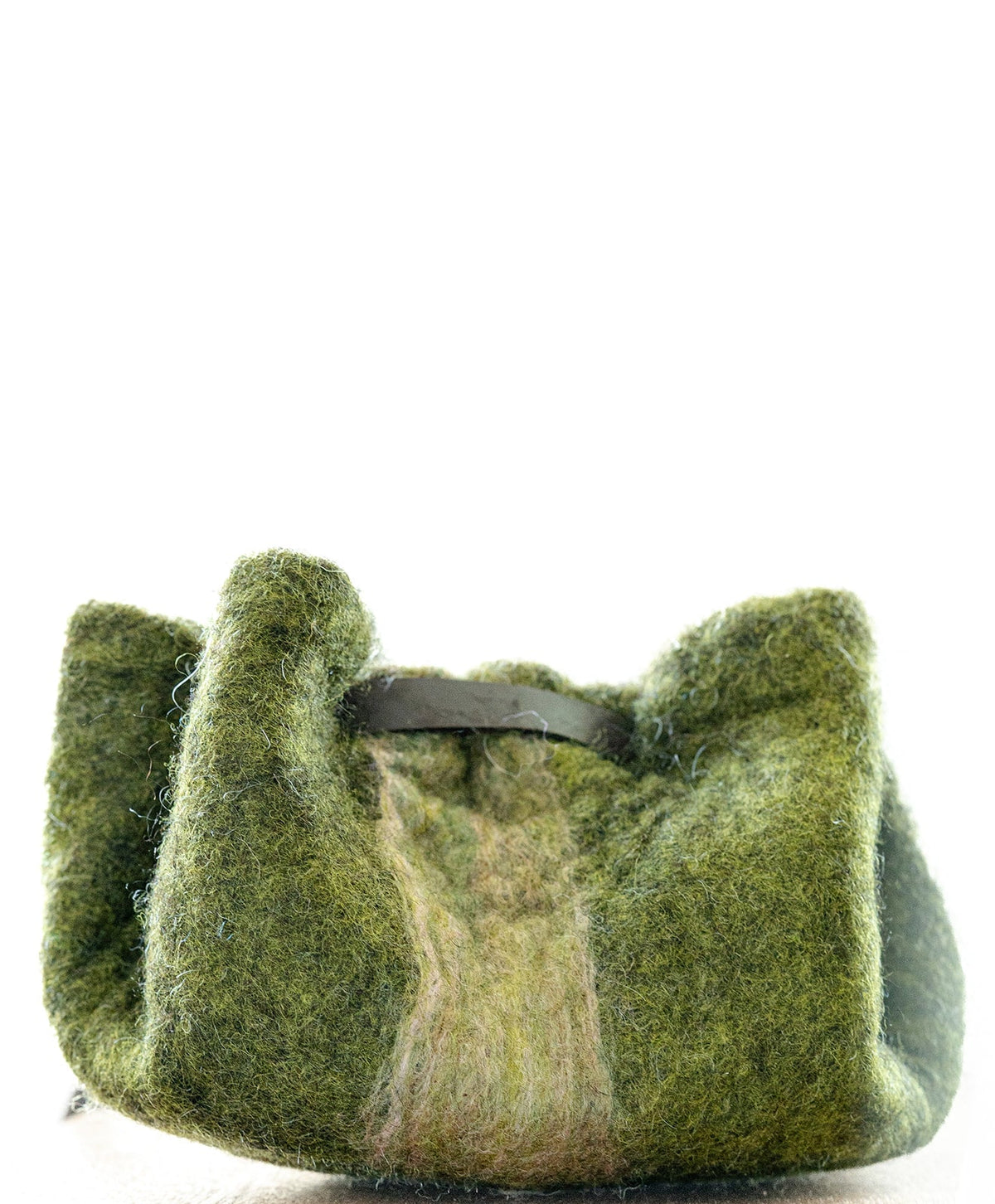 The Amy handcrafted wool bag by Comfy Bear Home
