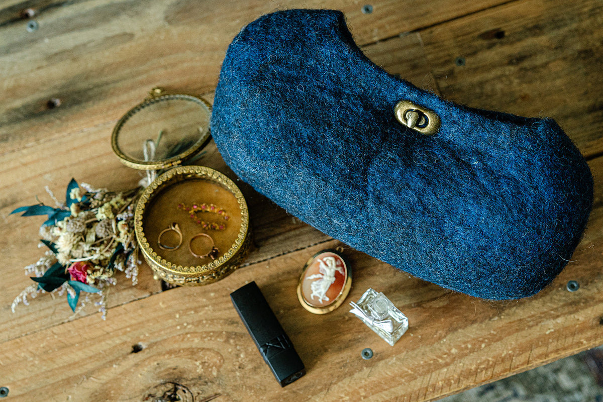 The Frances Handbag handcrafted wool bag by Comfy Bear Home - additional view 2
