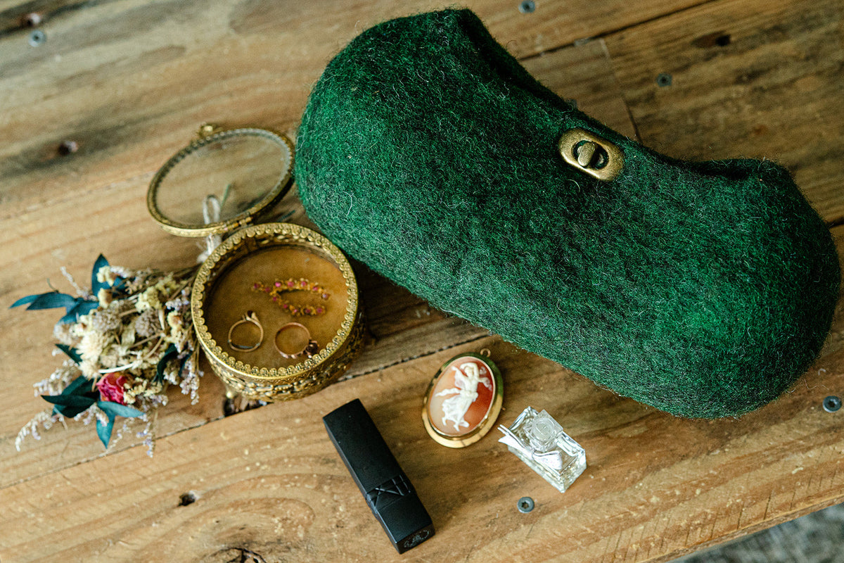 The Frances Handbag handcrafted wool bag by Comfy Bear Home - additional view 2