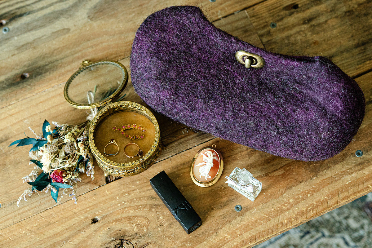 The Frances Handbag handcrafted wool bag by Comfy Bear Home - additional view 2