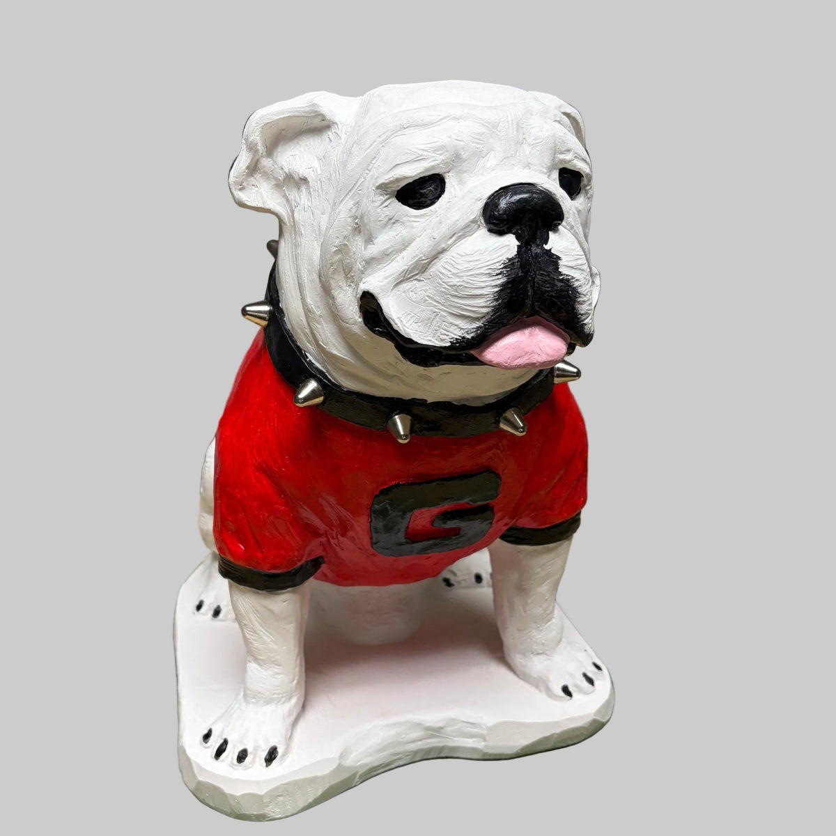 UGA Georgia Bulldog Mascot Cement Statue for Garden, Yard, Home Decor and Porch.