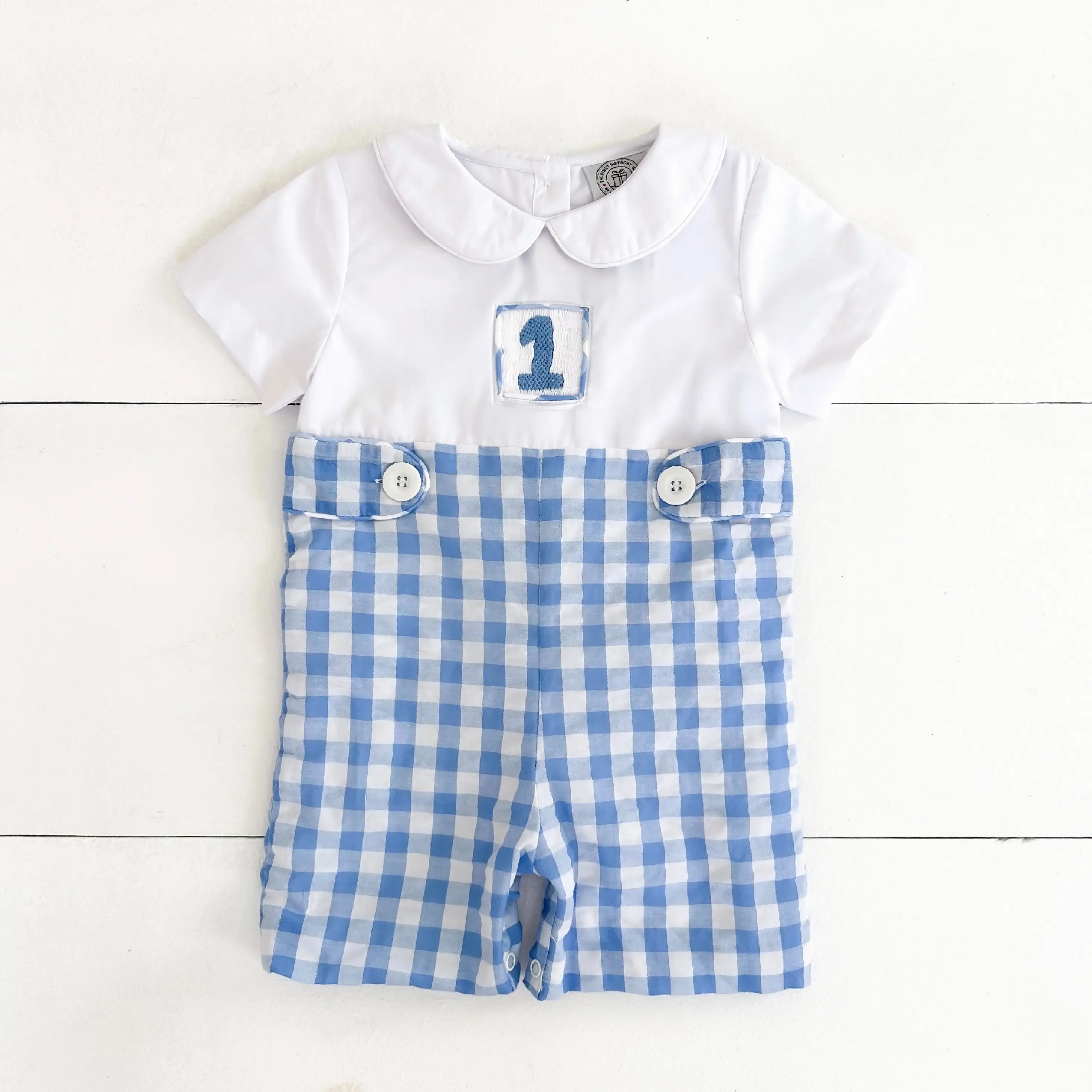 COLLARED FIRST BIRTHDAY JON JON Seven Lantern Lane