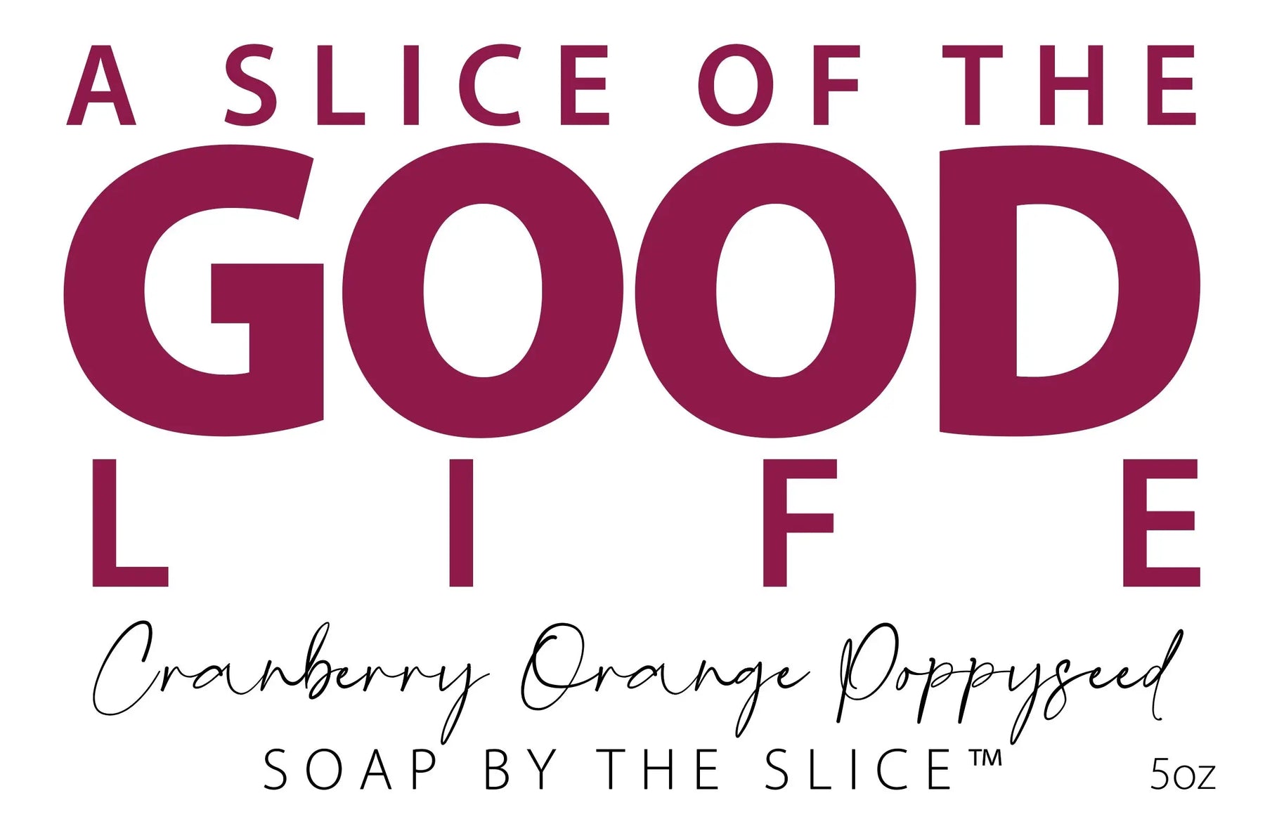 Cranberry Orange Poppy Seed Soap Slice 5 Oz. by Essential Journeys, natural skincare detail photo 3