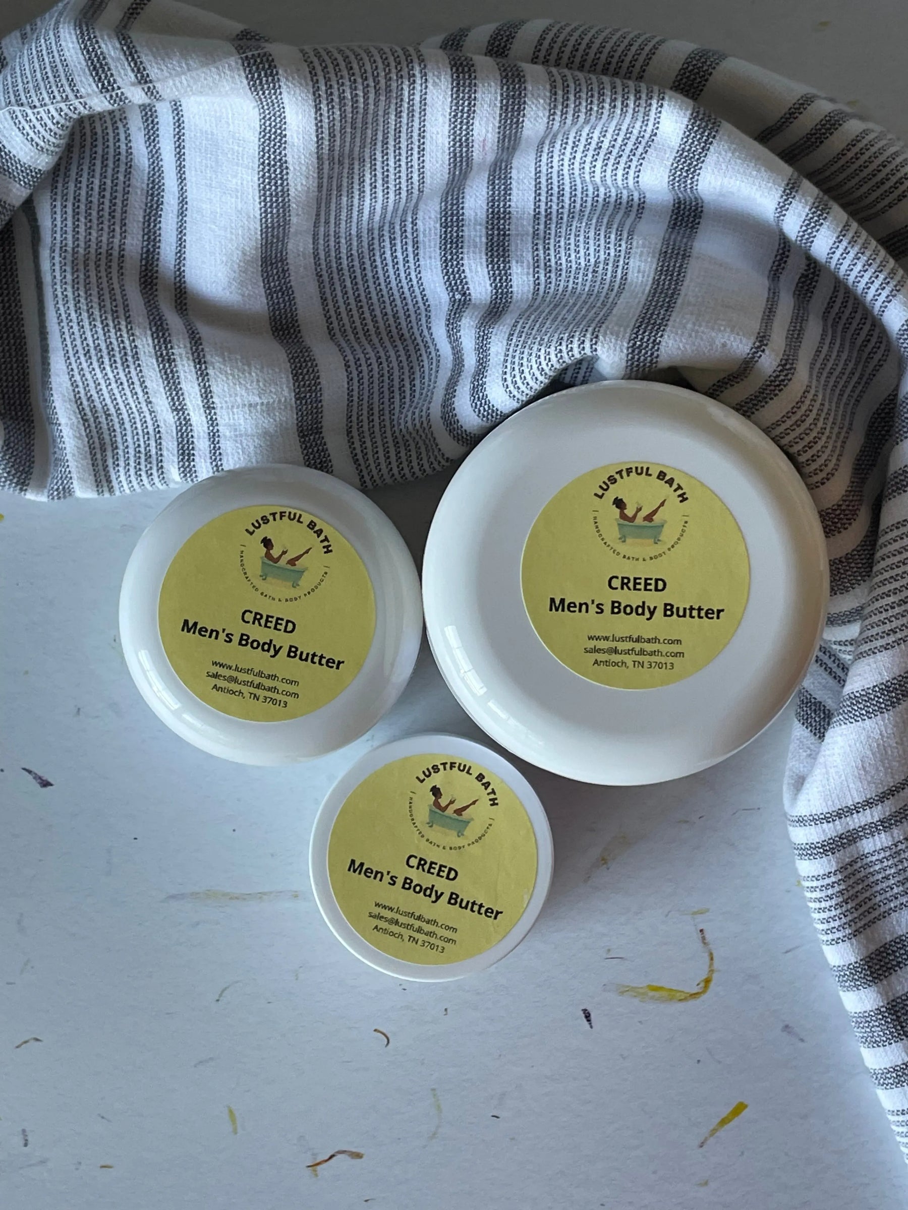 Creed Men'S Body Butter by Lustful Bath, LLC, natural skincare main product photo
