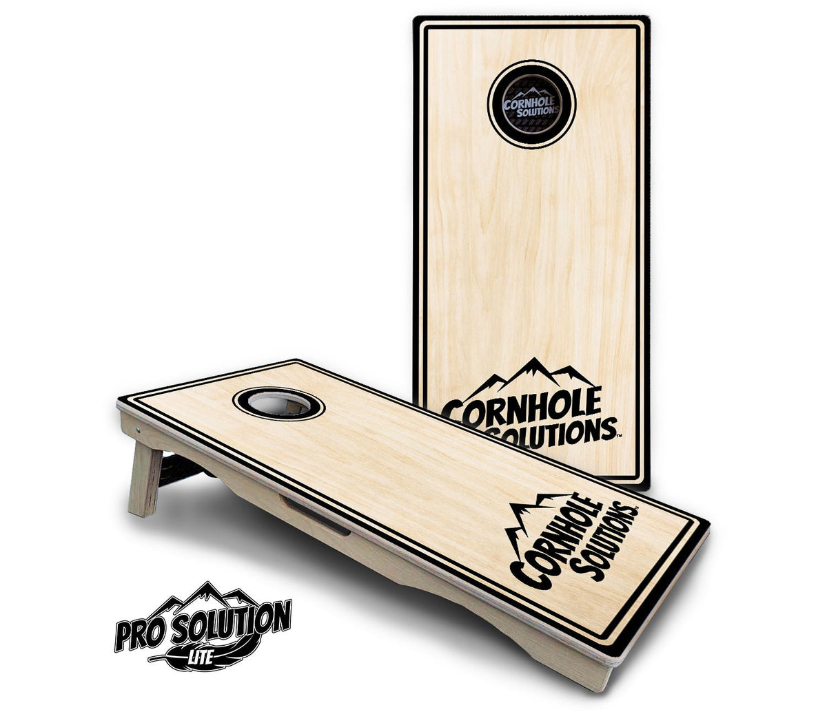 Pinstripe CS Logo Cornhole Boards – Pro Lite or Pro Elite