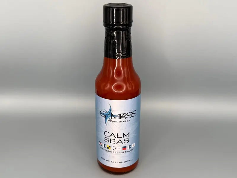 Calm Seas Hot Sauce by Compass Point, Southern food gift main product photo
