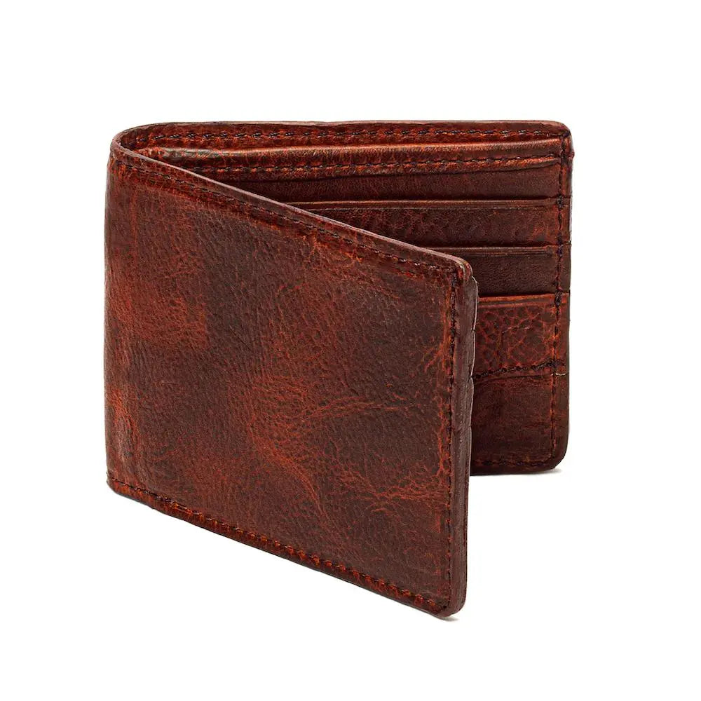 Campaign Leather Bifold Wallet by Mission Mercantile Leather Goods, handmade leather goods detail photo 2