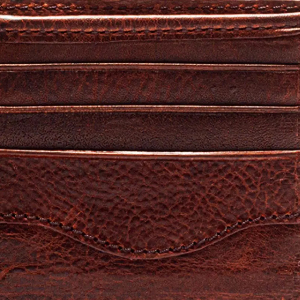 Campaign Leather Bifold Wallet by Mission Mercantile Leather Goods, handmade leather goods detail photo 6