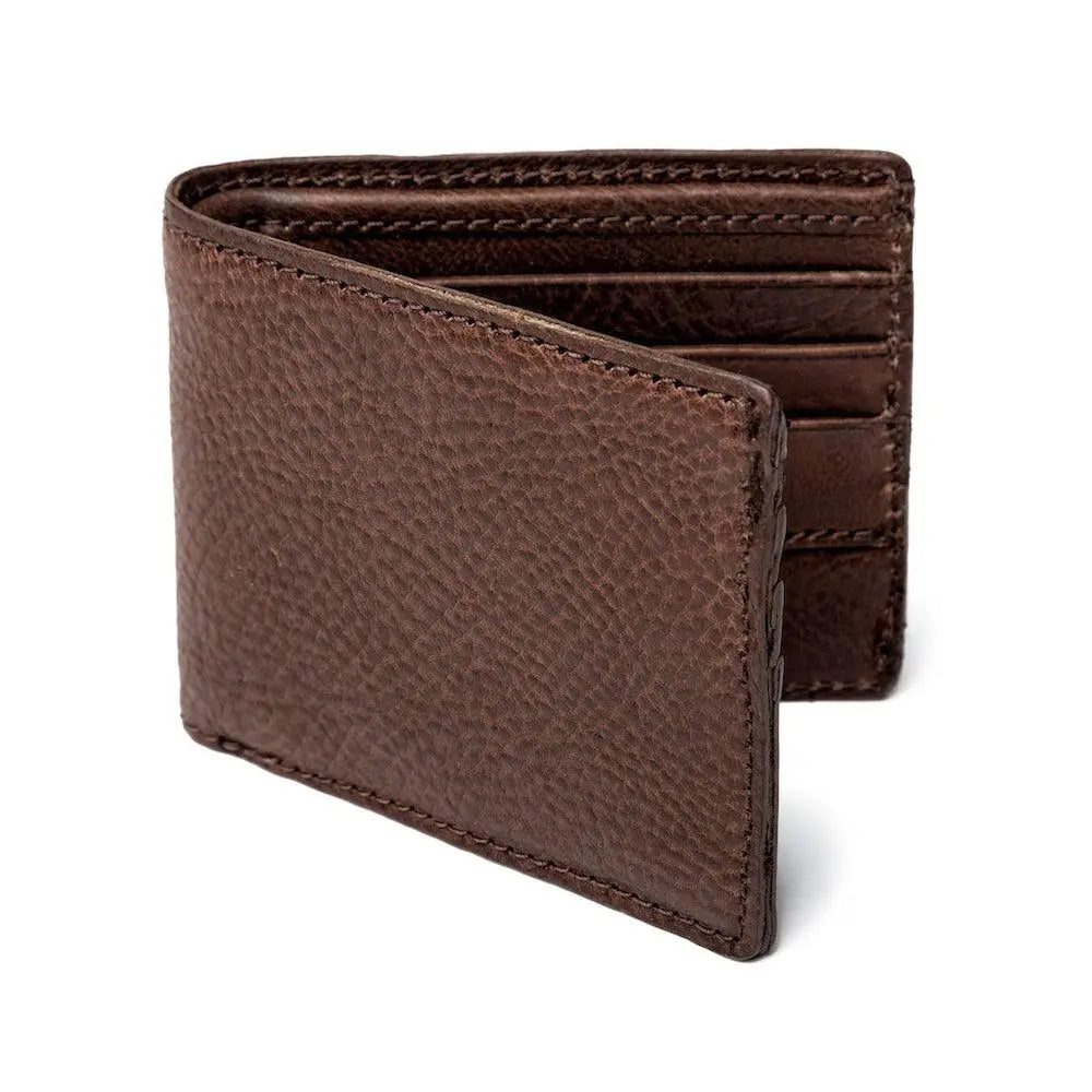 Campaign Leather Bifold Wallet by Mission Mercantile Leather Goods, handmade leather goods detail photo 7