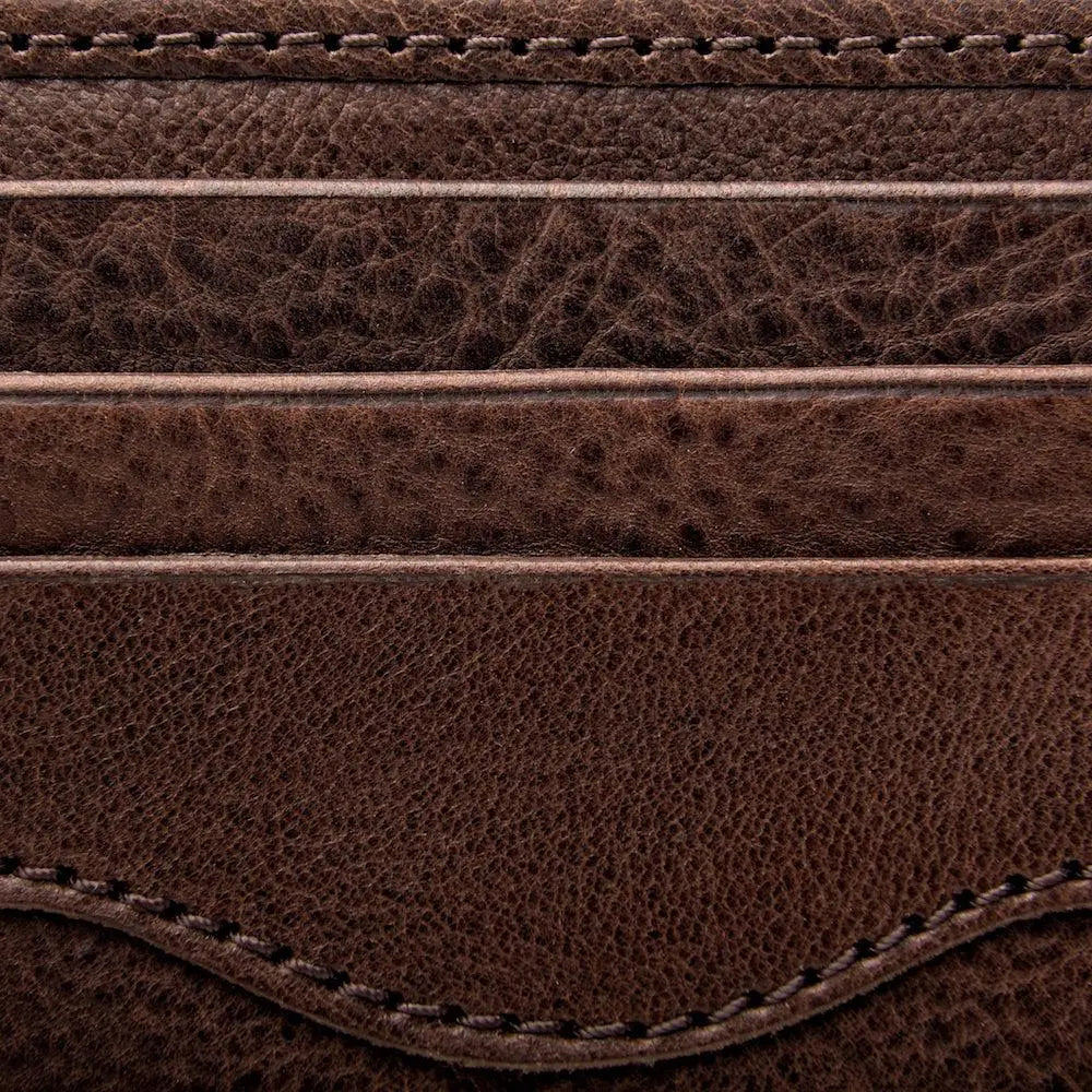 Campaign Leather Bifold Wallet by Mission Mercantile Leather Goods, handmade leather goods detail photo 11