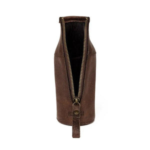 Campaign Leather Bottle Koozie Mission Mercantile Leather Goods
