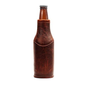 Campaign Leather Bottle Koozie Mission Mercantile Leather Goods