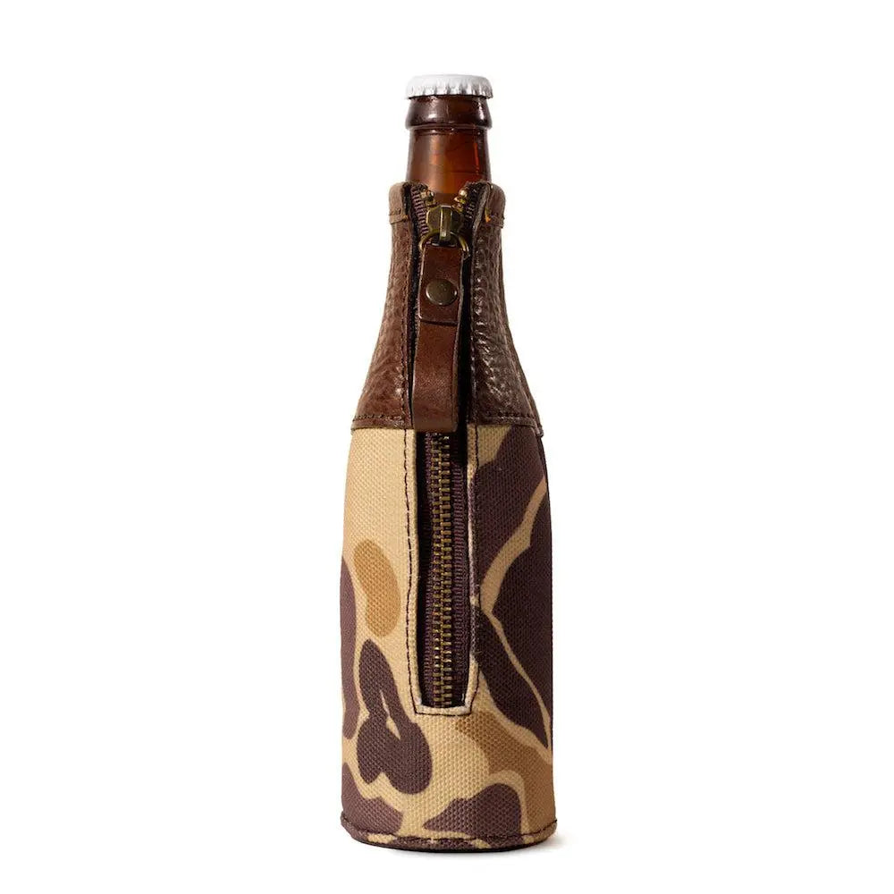 Campaign Leather Bottle Koozie Mission Mercantile Leather Goods