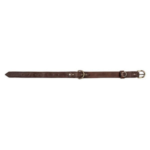 Campaign Leather Dog Collar by Mission Mercantile Leather Goods, handmade leather goods detail photo 5