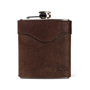 Campaign Leather Flask by Mission Mercantile Leather Goods, handmade leather goods detail photo 5