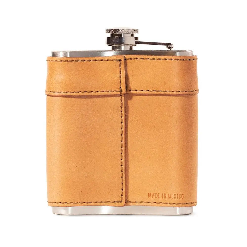 Campaign Leather Flask by Mission Mercantile Leather Goods, handmade leather goods detail photo 11