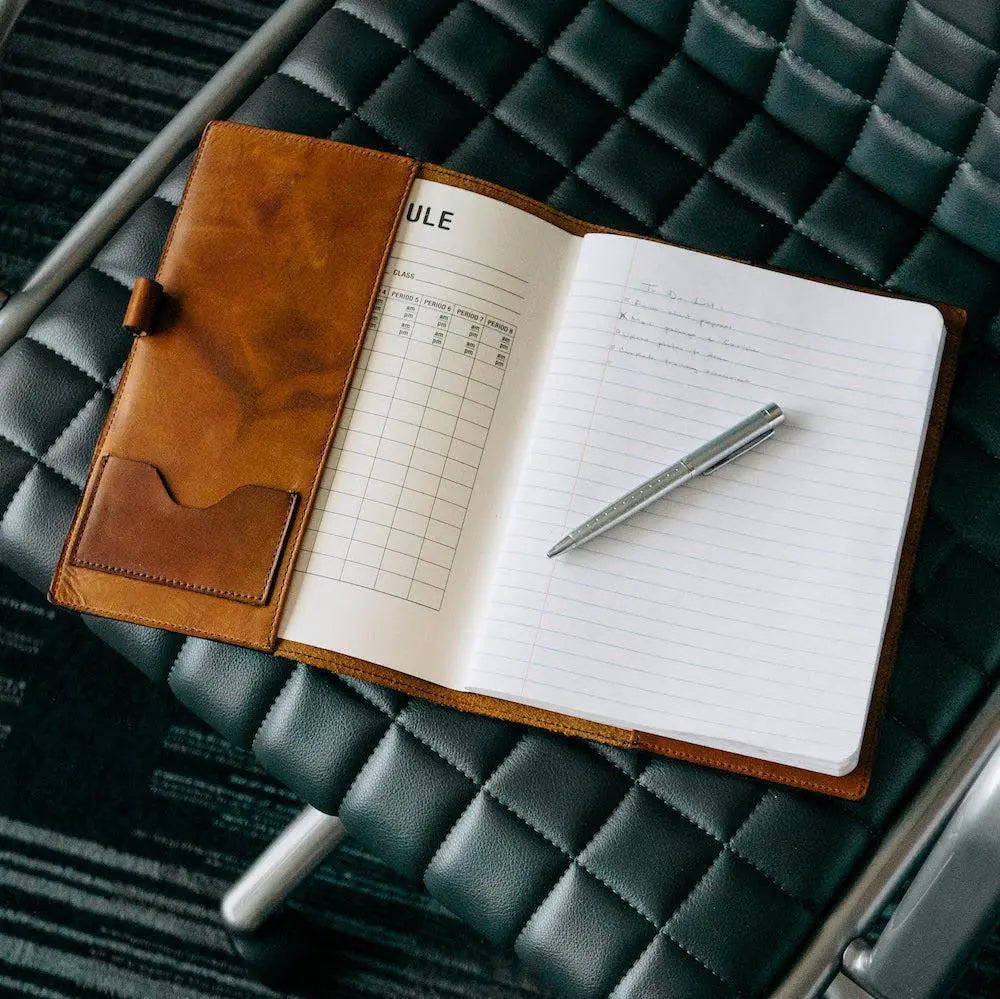 Campaign Leather Journal Cover Mission Mercantile Leather Goods