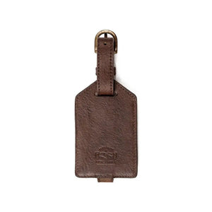 Campaign Leather Luggage Tag by Mission Mercantile Leather Goods, handmade leather goods detail photo 3