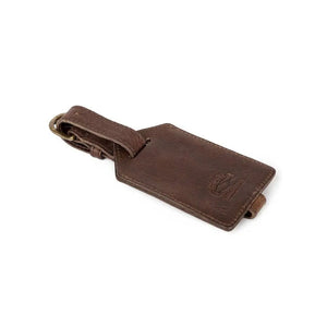 Campaign Leather Luggage Tag by Mission Mercantile Leather Goods, handmade leather goods detail photo 5