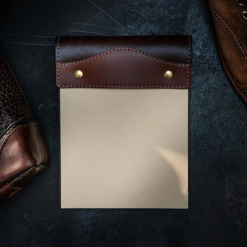 Campaign Leather Notepad Mission Mercantile Leather Goods