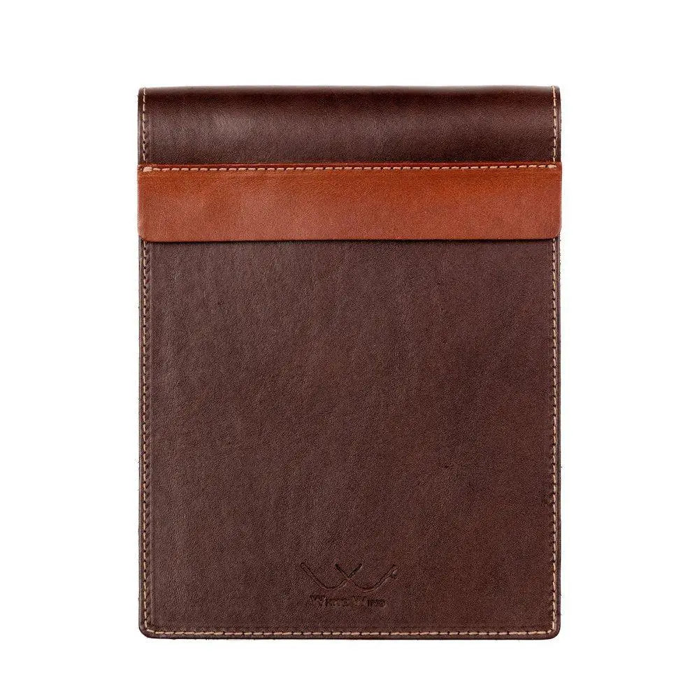 Campaign Leather Notepad by Mission Mercantile Leather Goods, handmade leather goods detail photo 3