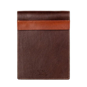 Campaign Leather Notepad by Mission Mercantile Leather Goods, handmade leather goods detail photo 3