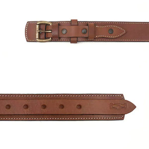 Campaign Leather Ranger Belt by Mission Mercantile Leather Goods, handmade leather goods detail photo 10