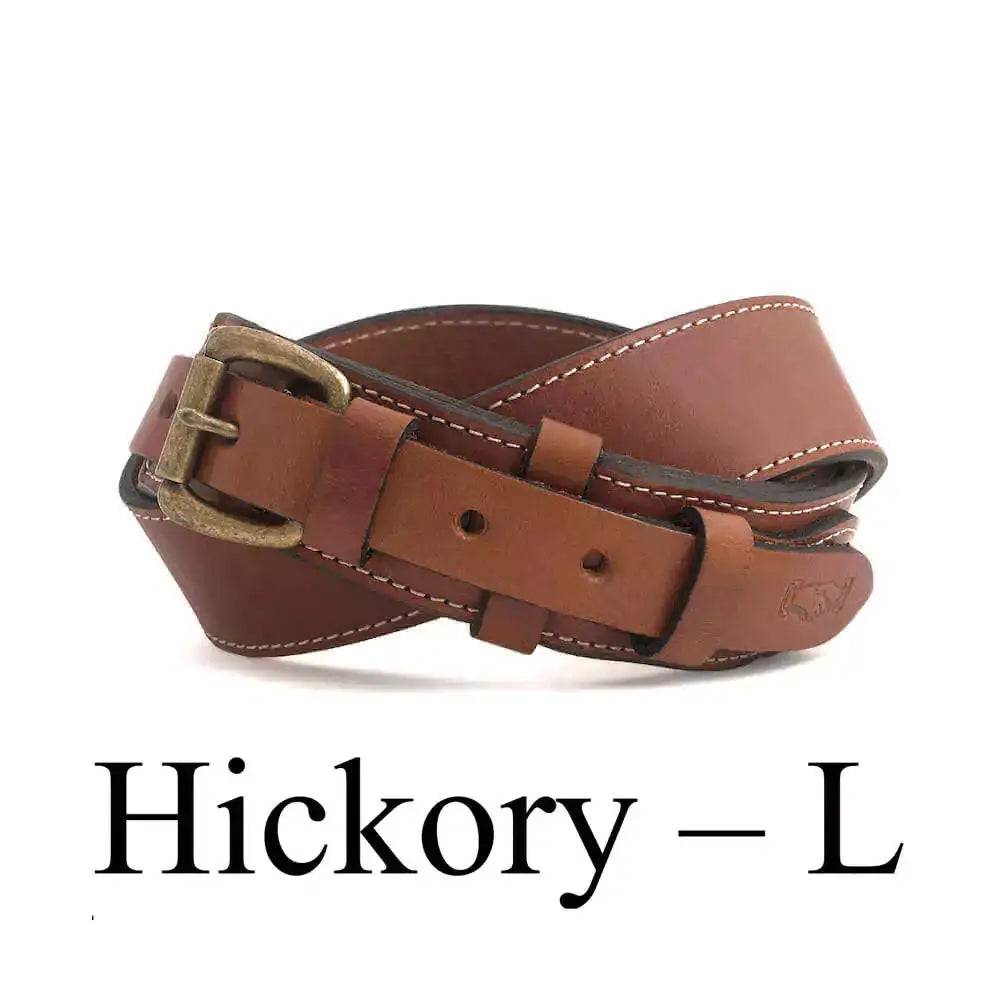 Campaign Leather Ranger Belt by Mission Mercantile Leather Goods, handmade leather goods detail photo 12