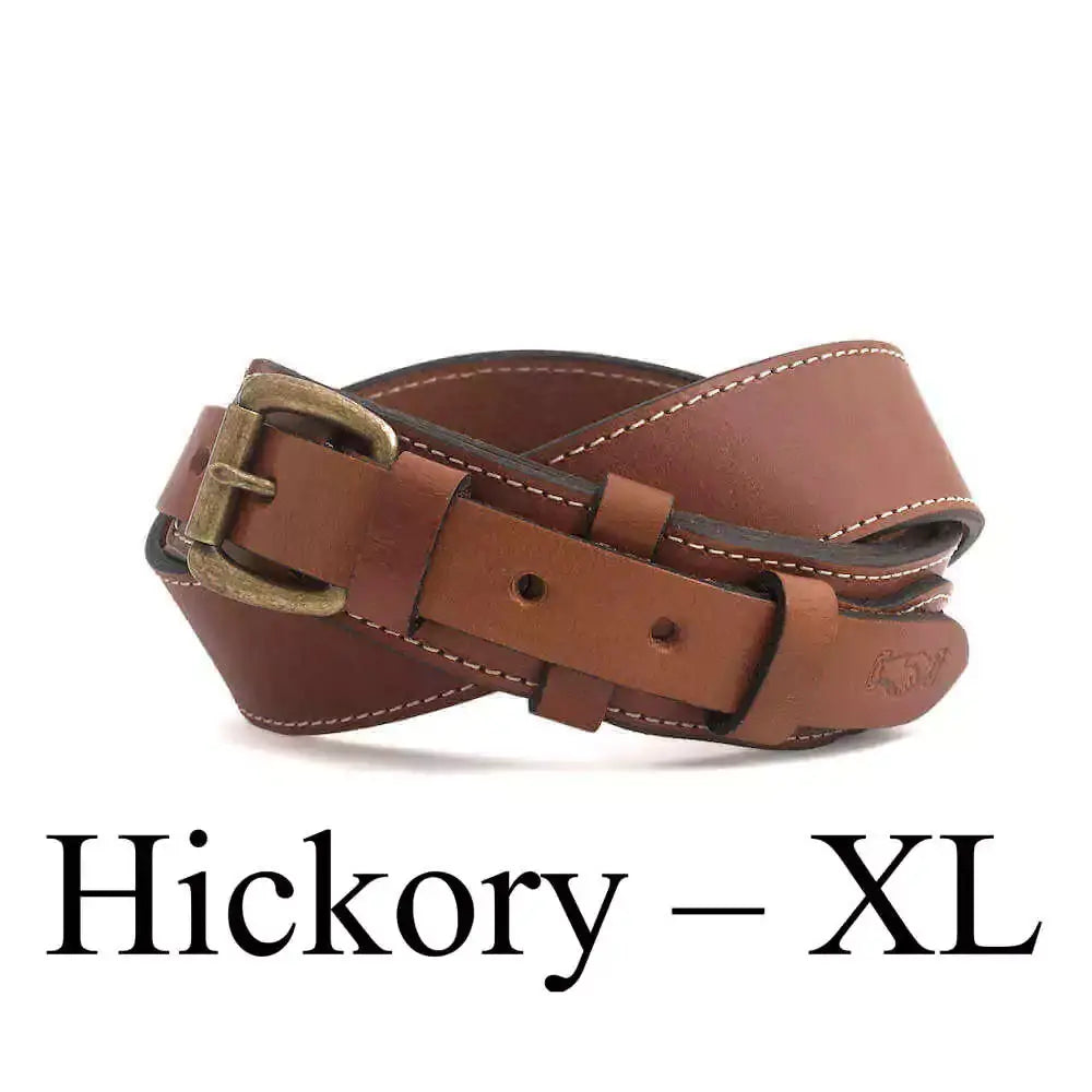 Campaign Leather Ranger Belt by Mission Mercantile Leather Goods, handmade leather goods detail photo 17