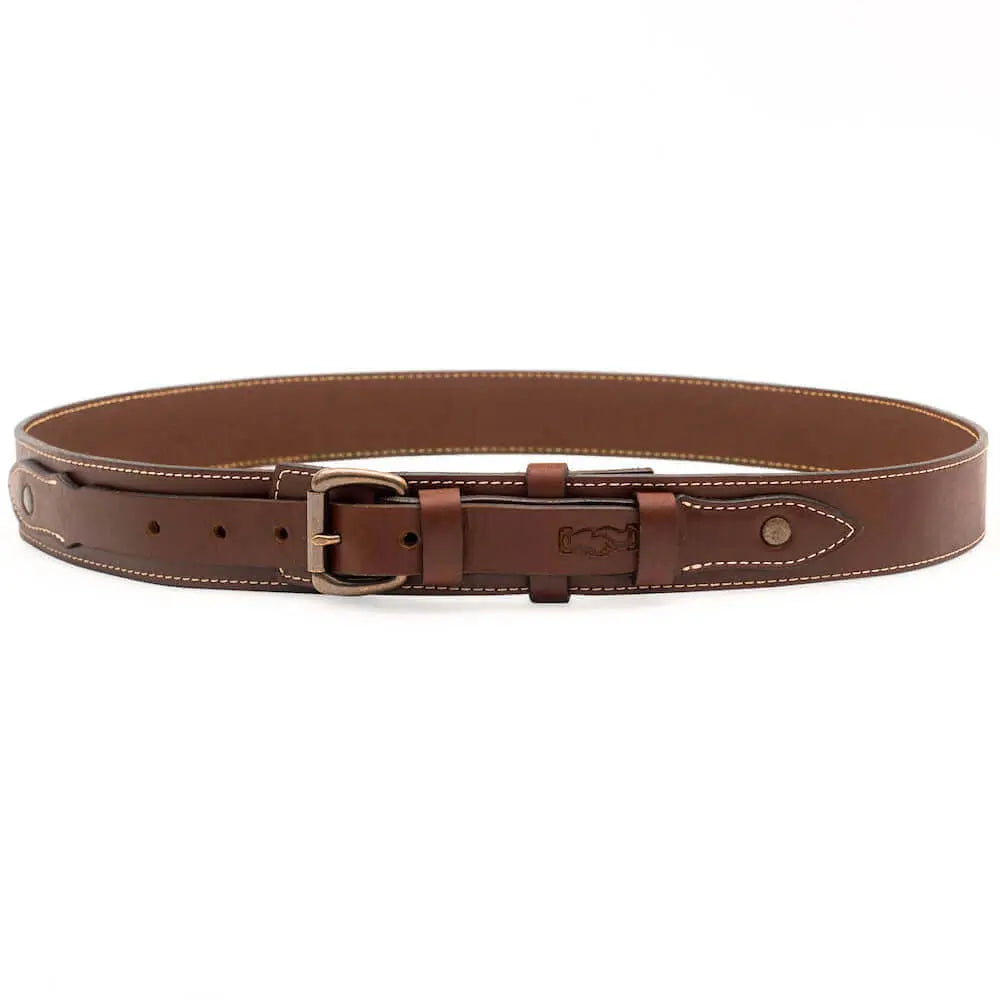 Campaign Leather Ranger Belt by Mission Mercantile Leather Goods, handmade leather goods detail photo 23