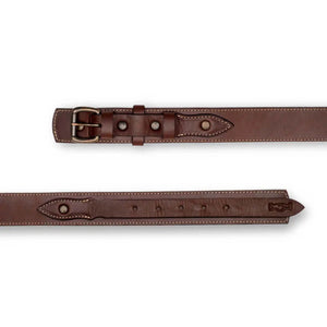 Campaign Leather Ranger Belt by Mission Mercantile Leather Goods, handmade leather goods detail photo 30