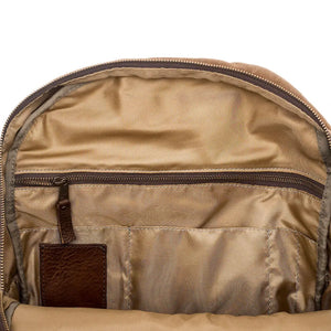 Campaign Waxed Canvas Backpack by Mission Mercantile Leather Goods, handmade leather goods detail photo 13