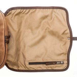 Campaign Waxed Canvas Backpack by Mission Mercantile Leather Goods, handmade leather goods detail photo 15