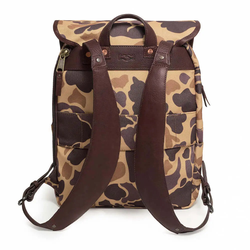 Campaign Waxed Canvas Backpack by Mission Mercantile Leather Goods, handmade leather goods detail photo 28