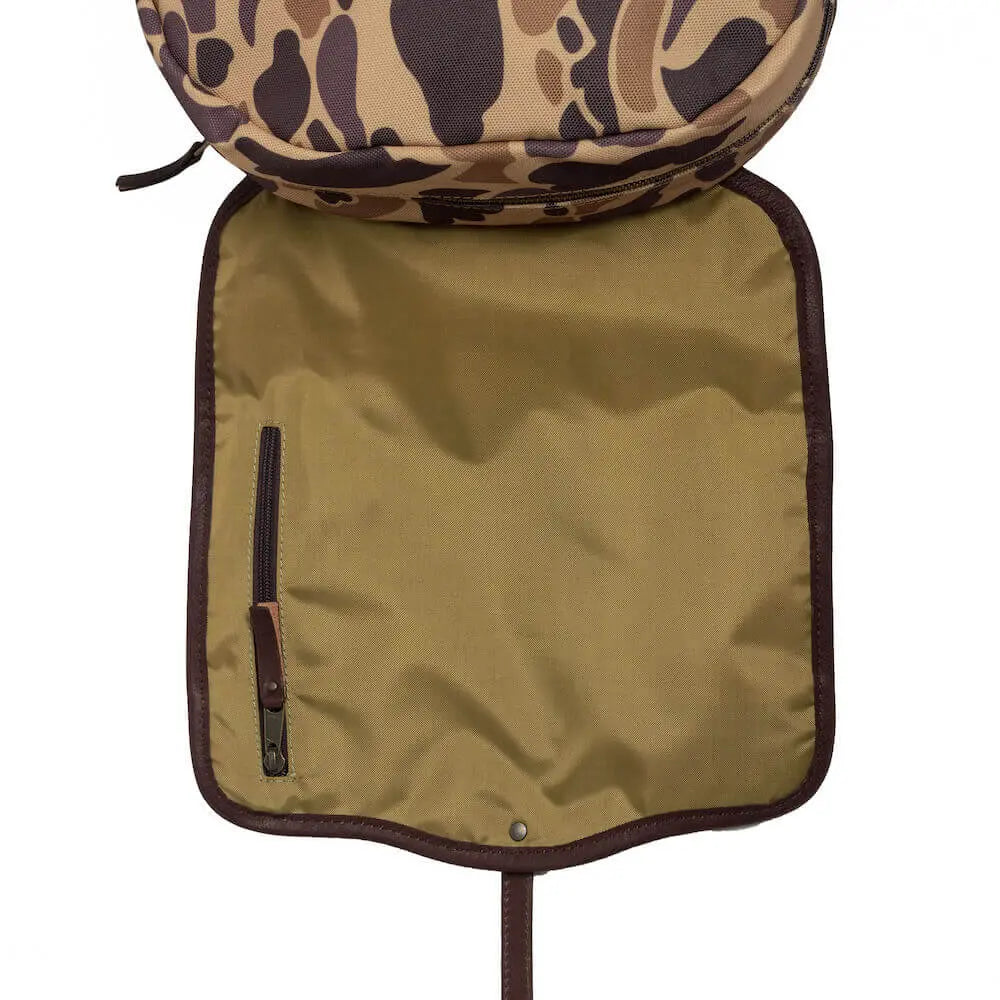 Campaign Waxed Canvas Backpack by Mission Mercantile Leather Goods, handmade leather goods detail photo 32