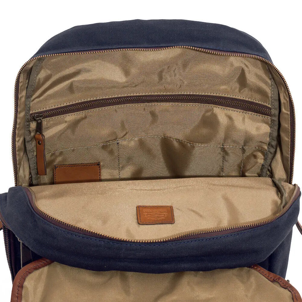 Campaign Waxed Canvas Backpack by Mission Mercantile Leather Goods, handmade leather goods detail photo 40