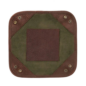 Campaign Waxed Canvas Desk Caddy by Mission Mercantile Leather Goods, handmade leather goods detail photo 7