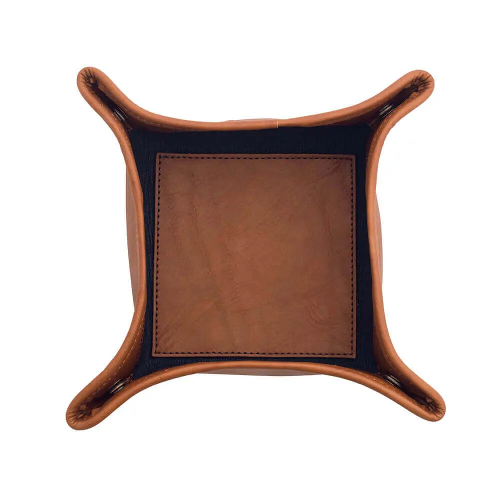 Campaign Waxed Canvas Desk Caddy by Mission Mercantile Leather Goods, handmade leather goods detail photo 9