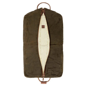 Campaign Waxed Canvas Garment Bag by Mission Mercantile Leather Goods, handmade leather goods detail photo 13