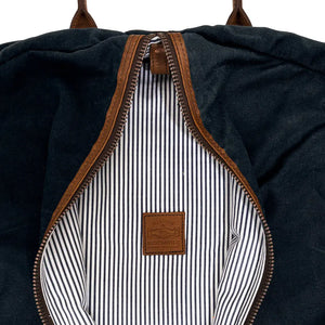 Campaign Waxed Canvas Garment Bag by Mission Mercantile Leather Goods, handmade leather goods detail photo 23