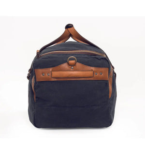 Campaign Waxed Canvas Large Duffle Bag by Mission Mercantile Leather Goods, handmade leather goods detail photo 25