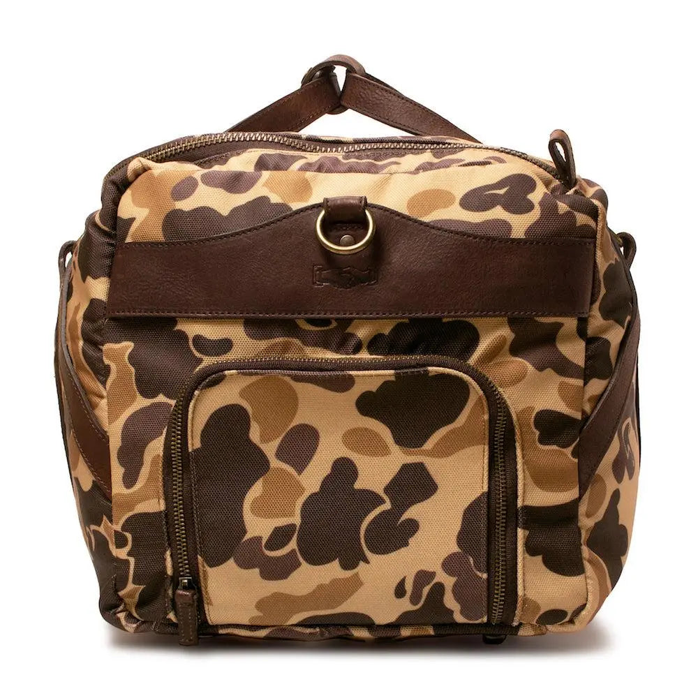 Campaign Waxed Canvas Large Duffle Bag by Mission Mercantile Leather Goods, handmade leather goods detail photo 32
