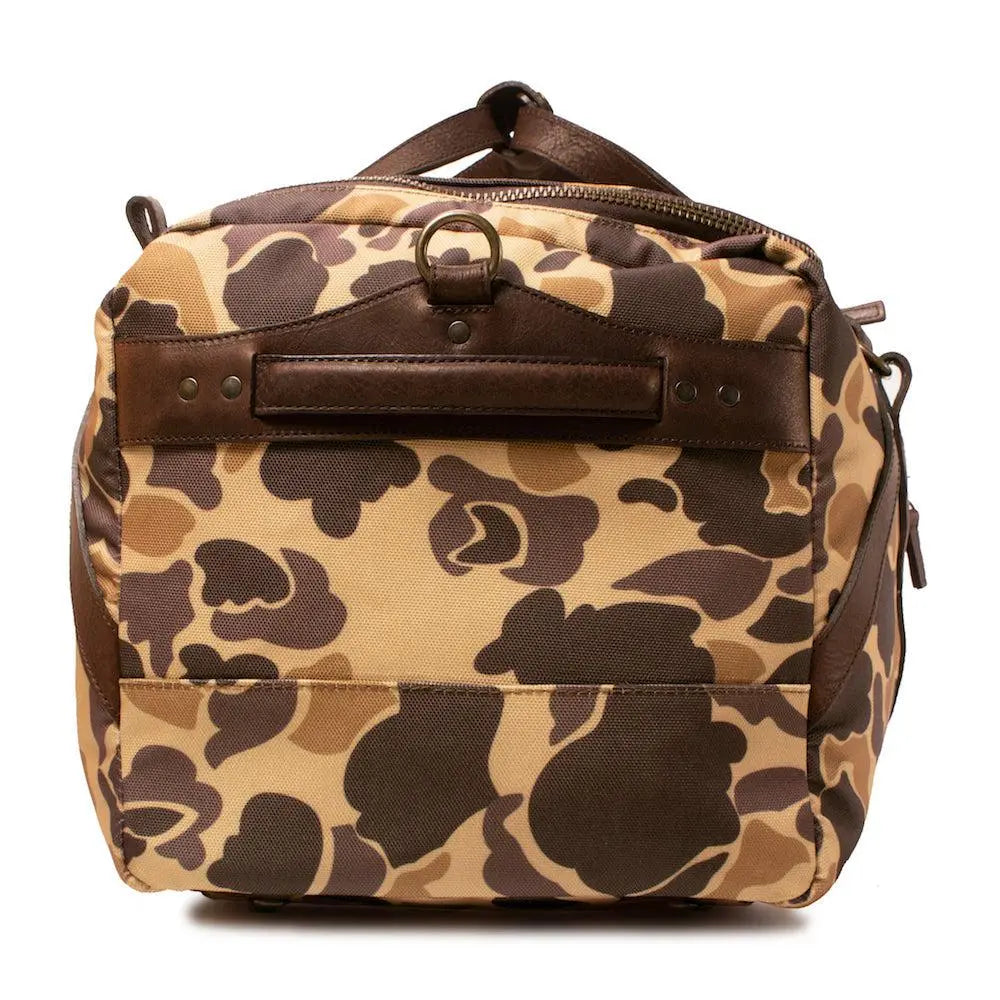 Campaign Waxed Canvas Large Duffle Bag by Mission Mercantile Leather Goods, handmade leather goods detail photo 33