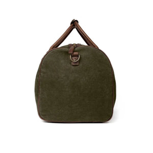Campaign Waxed Canvas Large Field Duffle Bag by Mission Mercantile Leather Goods, handmade leather goods detail photo 12