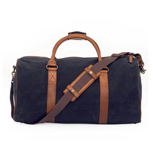 Campaign Waxed Canvas Large Field Duffle Bag by Mission Mercantile Leather Goods, handmade leather goods detail photo 16