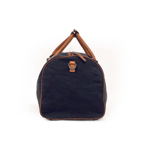 Campaign Waxed Canvas Large Field Duffle Bag by Mission Mercantile Leather Goods, handmade leather goods detail photo 17