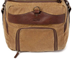 Campaign Waxed Canvas Medium Duffle Bag Mission Mercantile Leather Goods