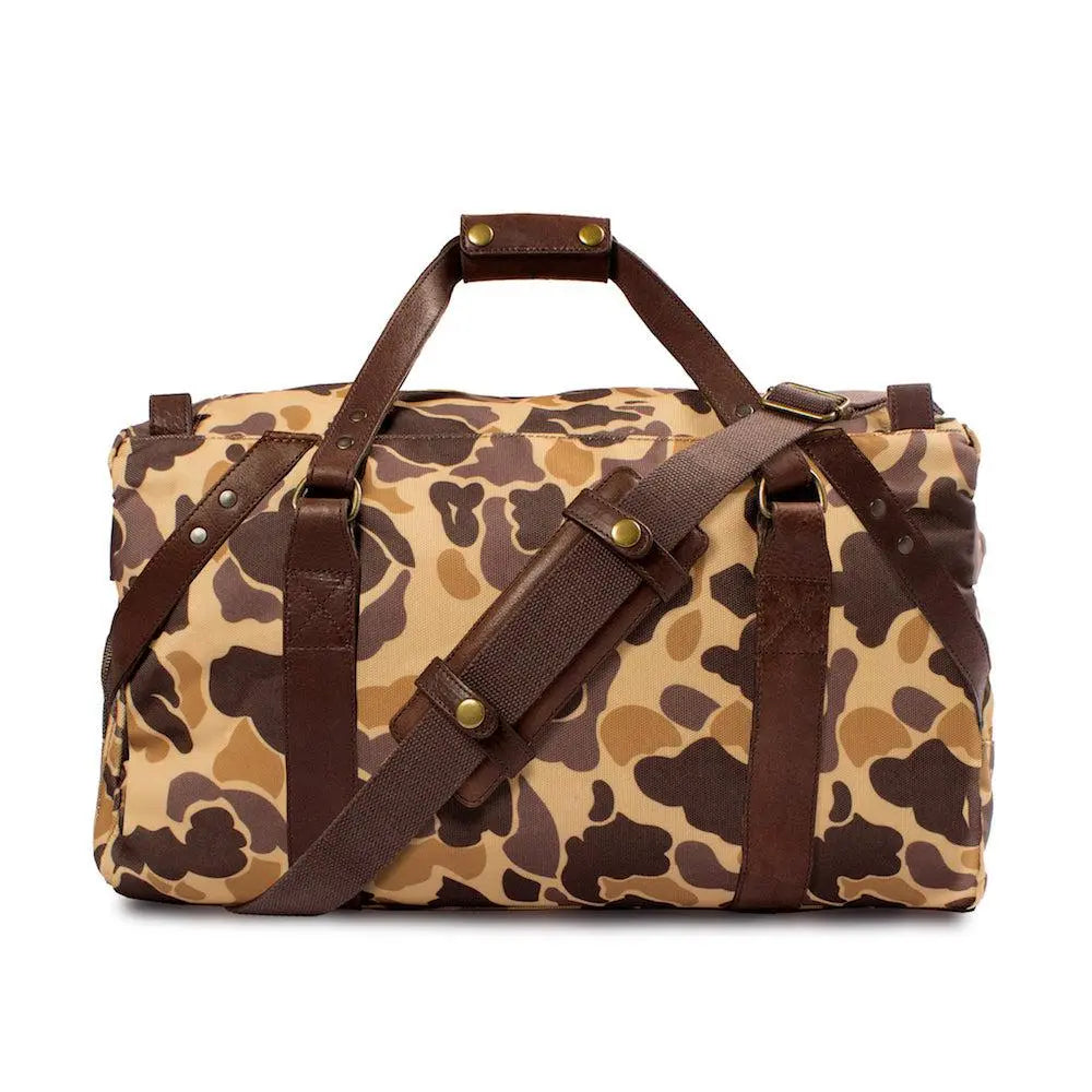 Campaign Waxed Canvas Medium Duffle Bag Mission Mercantile Leather Goods