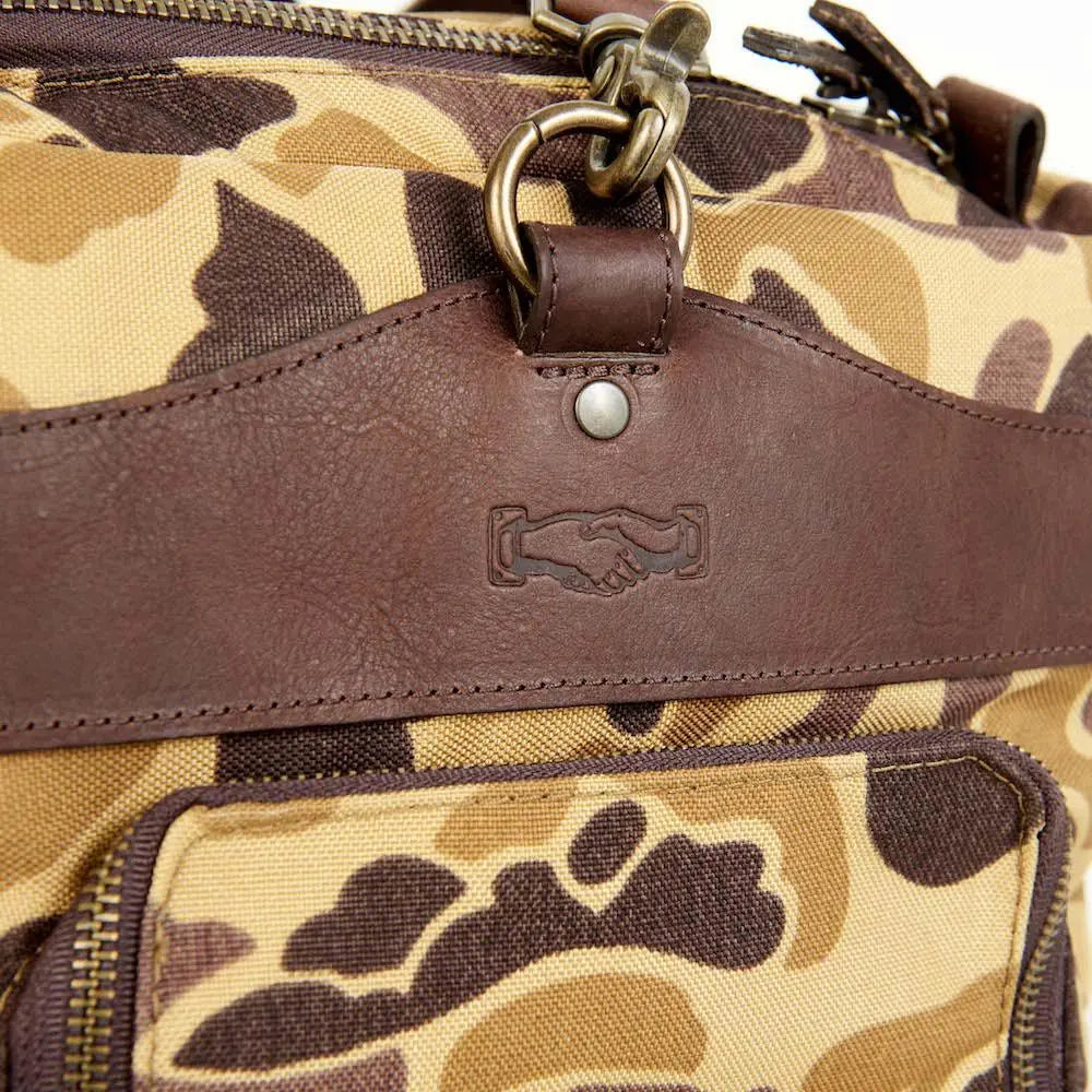 Campaign Waxed Canvas Medium Duffle Bag Mission Mercantile Leather Goods